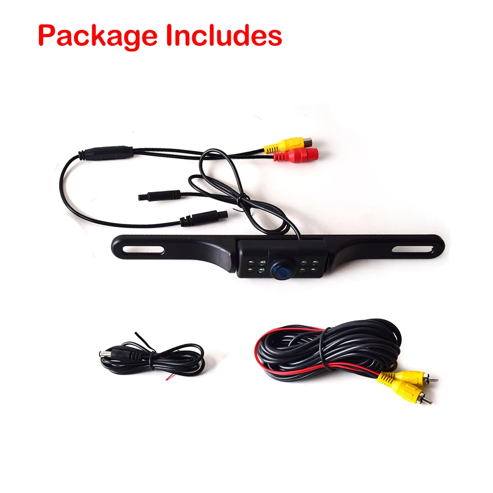 Car Backup Camera License Plate Mount Multifunctional Front/Rear View PAL/NTSC Grid Lines ON/OFF Button Switch 8 LED Automatic N
Car Backup Camera License Plate Mount Multifunctional Front/Rear View PAL/NTSC Grid Lines ON/OFF Button Switch 8 LED Automatic N