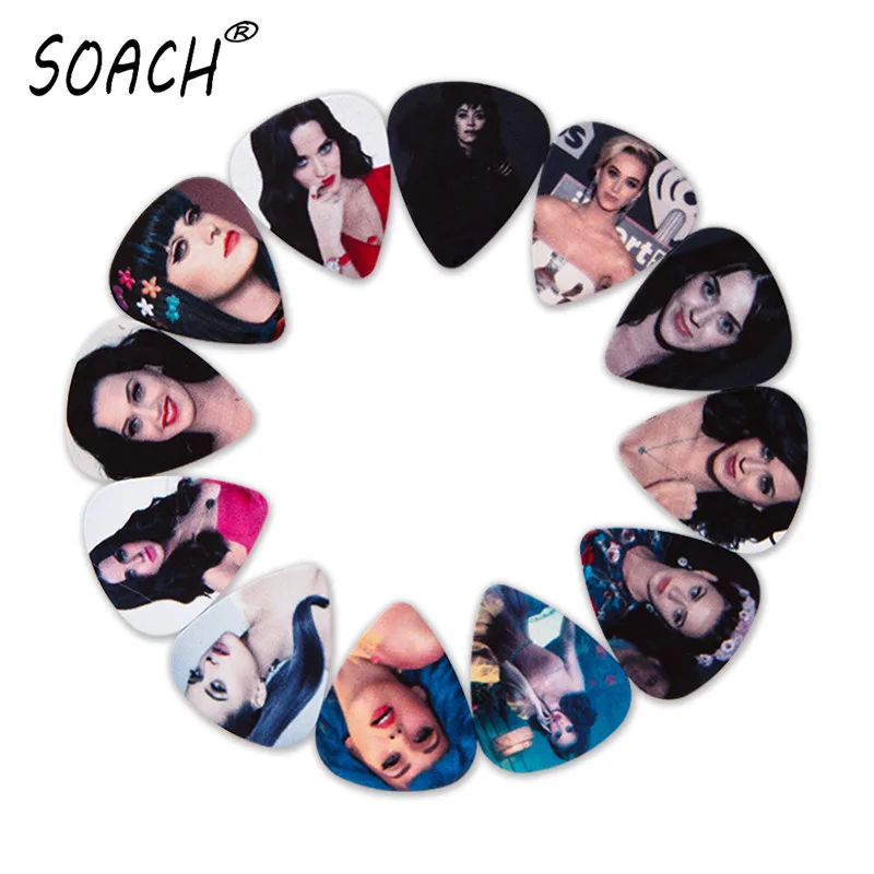 SOACH 10pcs 3 kinds of thickness new guitar picks bass super star beautiful woman high quality print Guitar accessories
SOACH 10pcs 3 kinds of thickness new guitar picks bass super star beautiful woman high quality print Guitar accessories