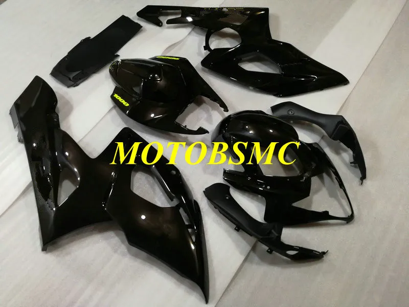Литьевая форма обтекатель комплект для GSXR1000 K5 05 06 GSXR 1000 2005 2006 ABS черный Пламя