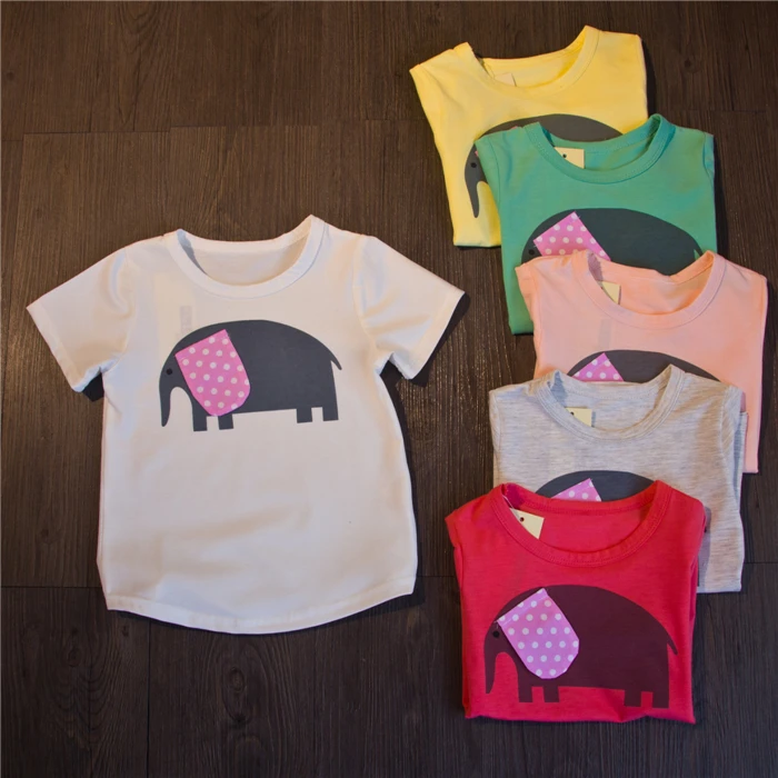 Children's Wear 2017 Summer New boys and girls Elephant Printing Stitching Ear Bottoming Shirt Children's Short Sleeved T-shirt
Children's Wear 2017 Summer New boys and girls Elephant Printing Stitching Ear Bottoming Shirt Children's Short Sleeved T-shirt