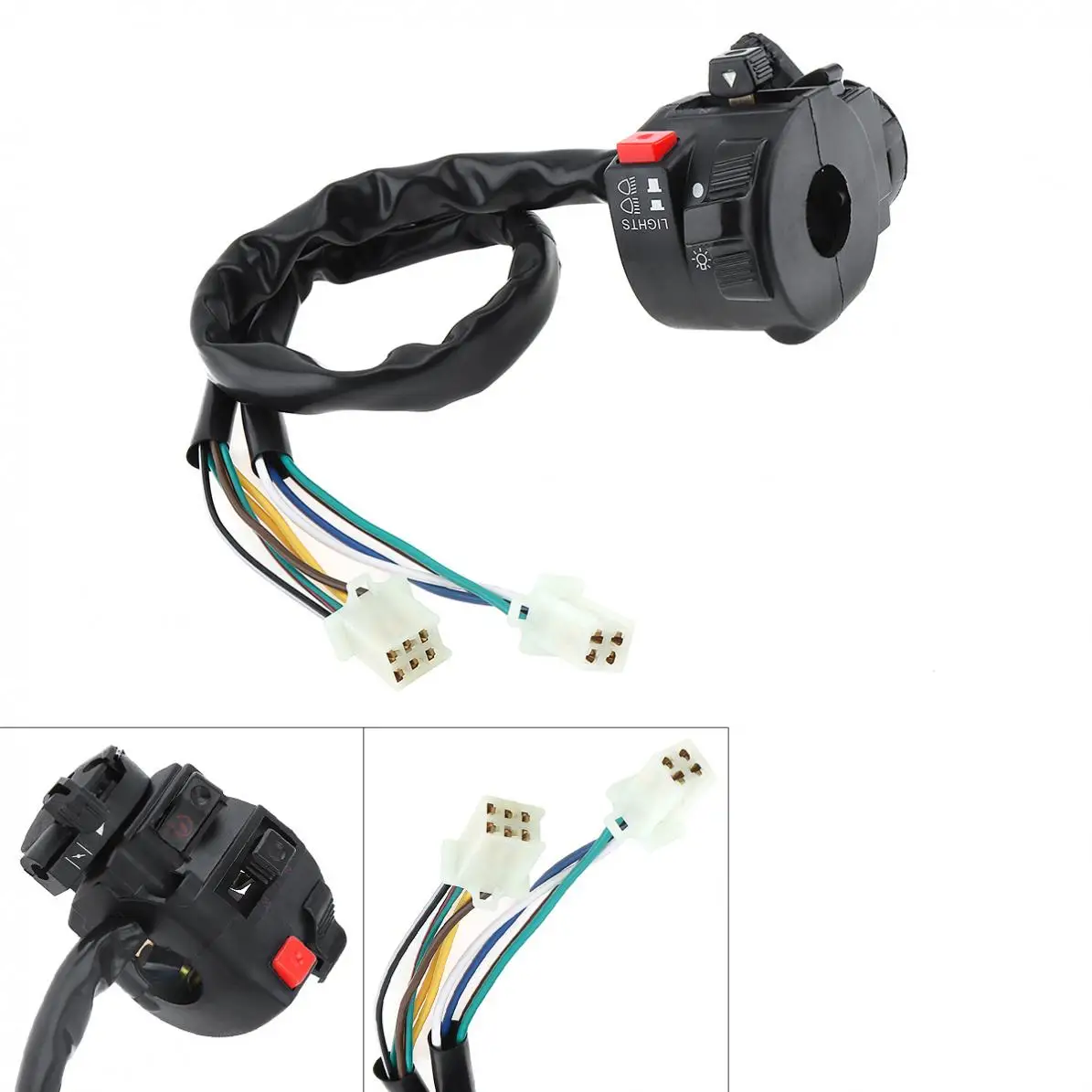 Motorcycle Handlebar Control Switch Five-function Turn Signal Headlight Fog Lamp Push Button Switch ATV200 /ATV250Start Switch
Motorcycle Handlebar Control Switch Five-function Turn Signal Headlight Fog Lamp Push Button Switch ATV200 /ATV250Start Switch