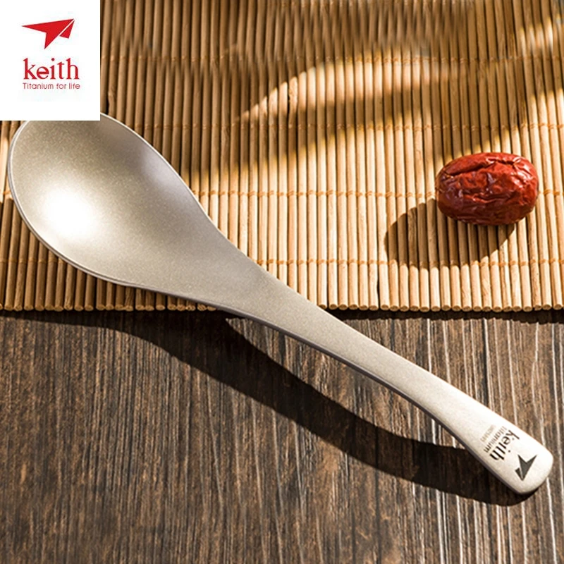 Keith Outdoor Camping Picnic Titanium Spoon Titanium Tableware Long-handled Ultralight Pure Titanium Spoon 170mm Ti5204
Keith Outdoor Camping Picnic Titanium Spoon Titanium Tableware Long-handled Ultralight Pure Titanium Spoon 170mm Ti5204