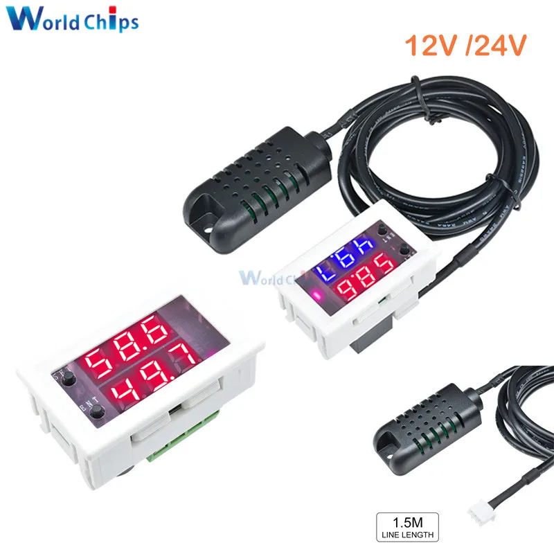 W2062C DC 12 В 24 AC 110 220 10A Интеллектуальный Высокоточный цифровой регулятор влажности