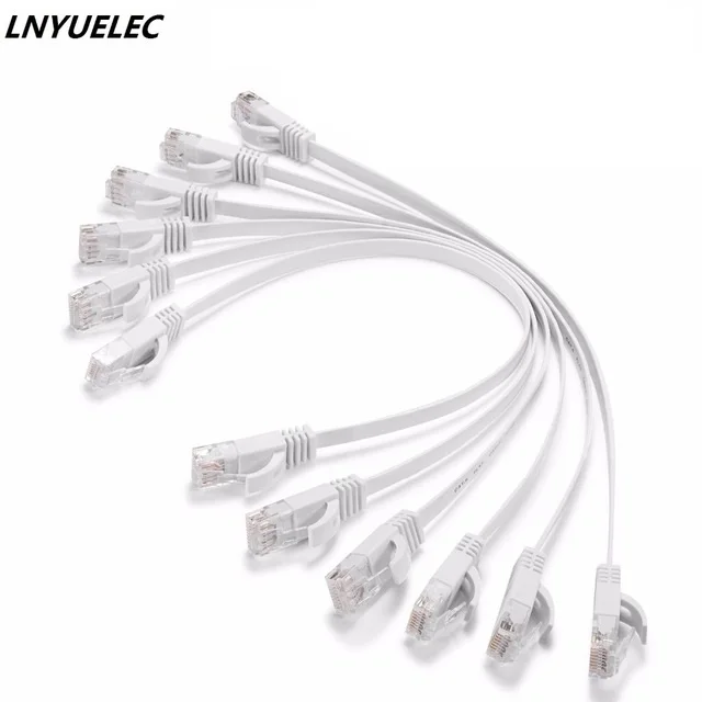 100 шт./лот кабель LNYUELEC 0 15 м = см провод из чистой меди CAT6 плоский сетевой UTP Ethernet RJ45