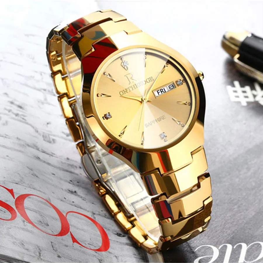 Mens Watches Top Brand Luxury Gold Tungsten Steel Men ultra thin Wristwatch Auto Date Quartz Watch relogio masculino New
Mens Watches Top Brand Luxury Gold Tungsten Steel Men ultra thin Wristwatch Auto Date Quartz Watch relogio masculino New