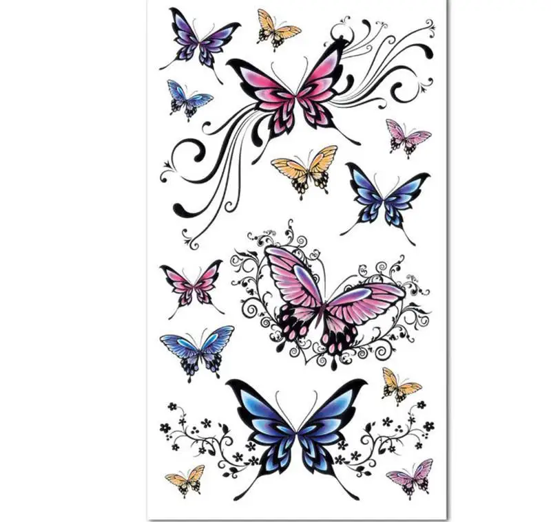 Body Art Designer Temporary Tattoo Butterfly Pattern Nontoxic Removable Waterproof Body Tattoo Stickers
Body Art Designer Temporary Tattoo Butterfly Pattern Nontoxic Removable Waterproof Body Tattoo Stickers