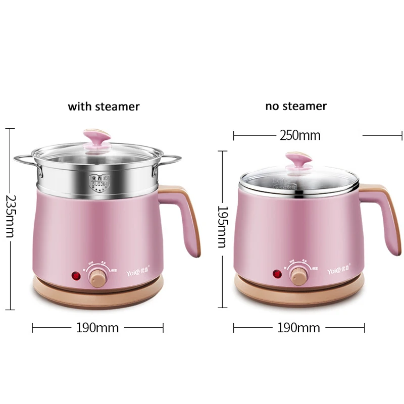 220V Multifunction Electric Cooking Dormitory Pot Hot Pot Noodles Rice Cooker Food Steamer Household Cooking Machine 1.5L
220V Multifunction Electric Cooking Dormitory Pot Hot Pot Noodles Rice Cooker Food Steamer Household Cooking Machine 1.5L