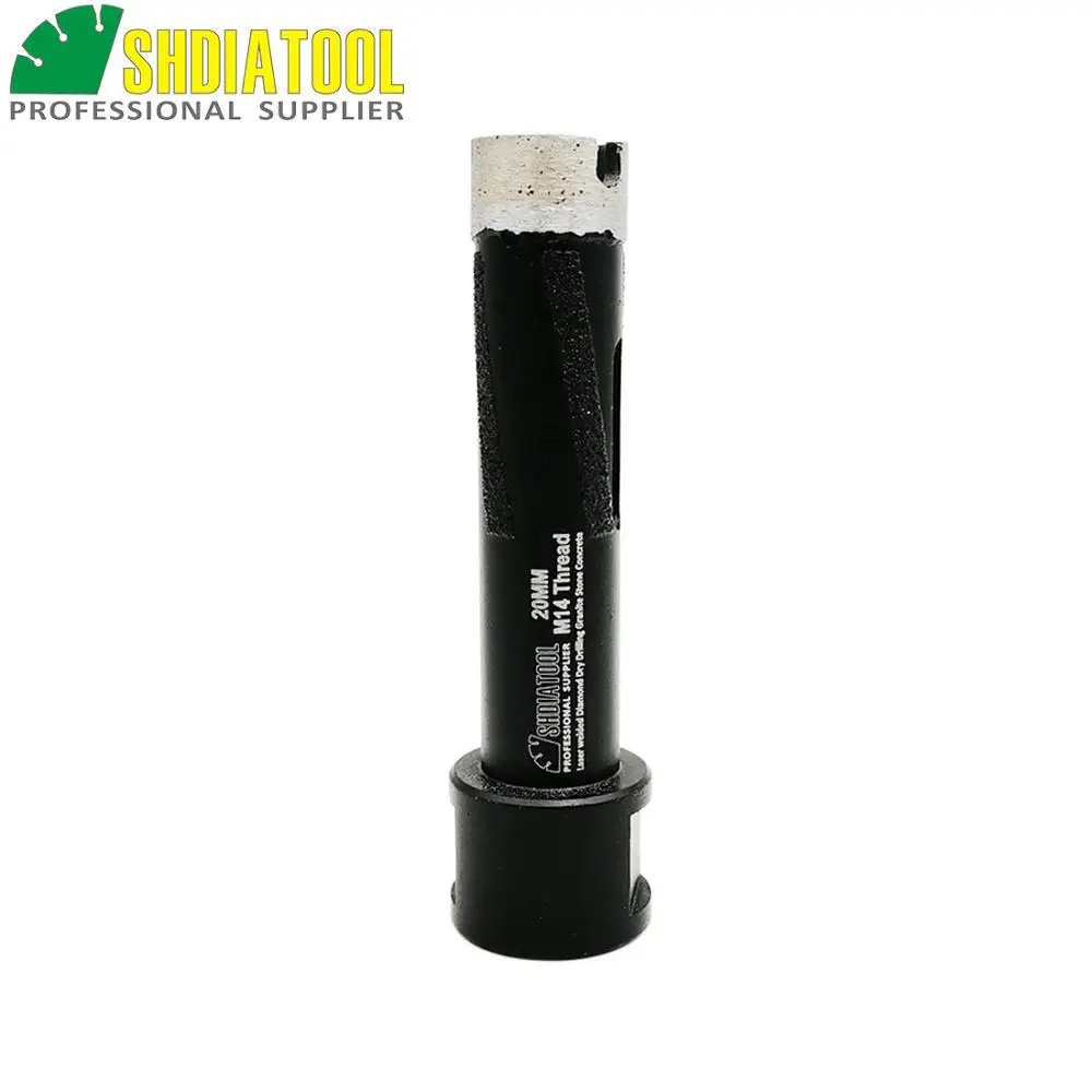 SHDIATOOL 1pc M14 Laser Welded Diamond Dry Drilling Core Bits Diamond Drill Bits For Drilling Hard Granite Marble Hole Saw
SHDIATOOL 1pc M14 Laser Welded Diamond Dry Drilling Core Bits Diamond Drill Bits For Drilling Hard Granite Marble Hole Saw
