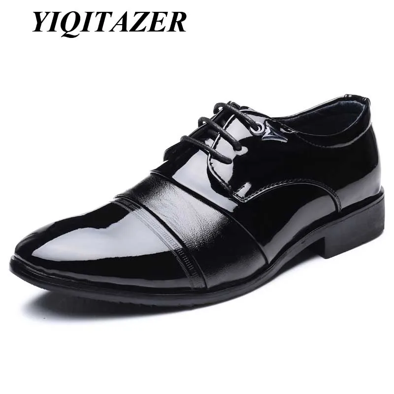 YIQITAZER 2017 новые модные повседневные кожаные туфли, с острым носком, лакированные деловые кожаные туфли для мужчин
YIQITAZER 2017 новые модные повседневные кожаные туфли, с острым носком, лакированные деловые кожаные туфли для мужчин