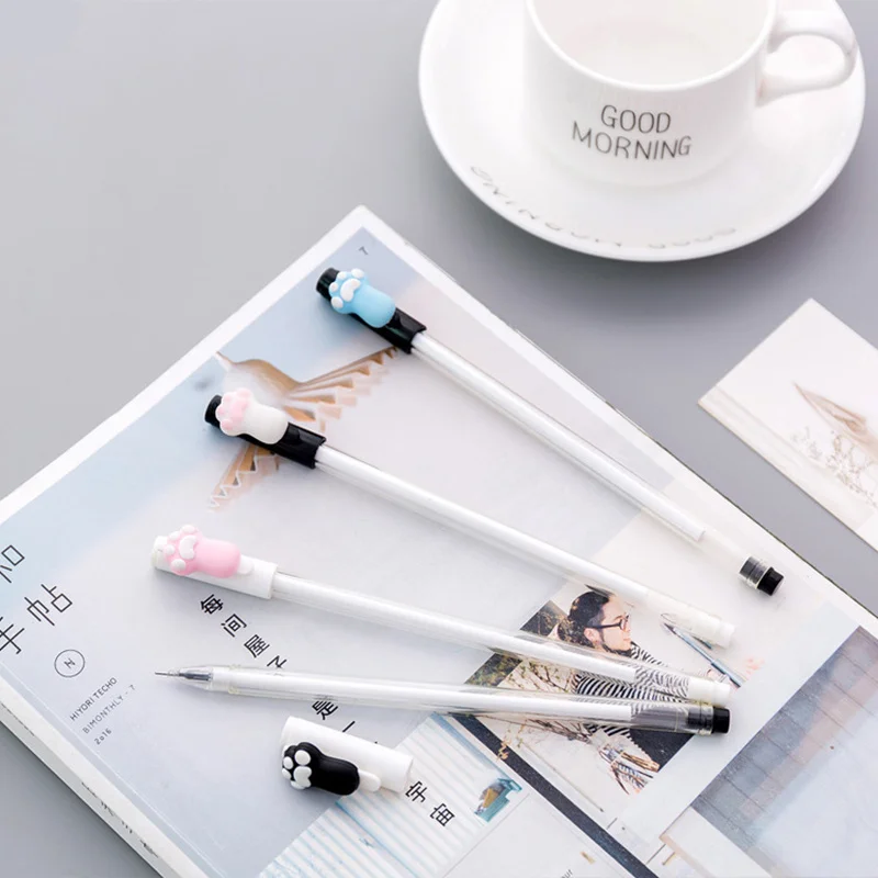 36 pcs Cartoon Cat claw gel pen Black color 0.5mm roller pens Cute gift Stationery Office accessories School supplies FB534
36 pcs Cartoon Cat claw gel pen Black color 0.5mm roller pens Cute gift Stationery Office accessories School supplies FB534