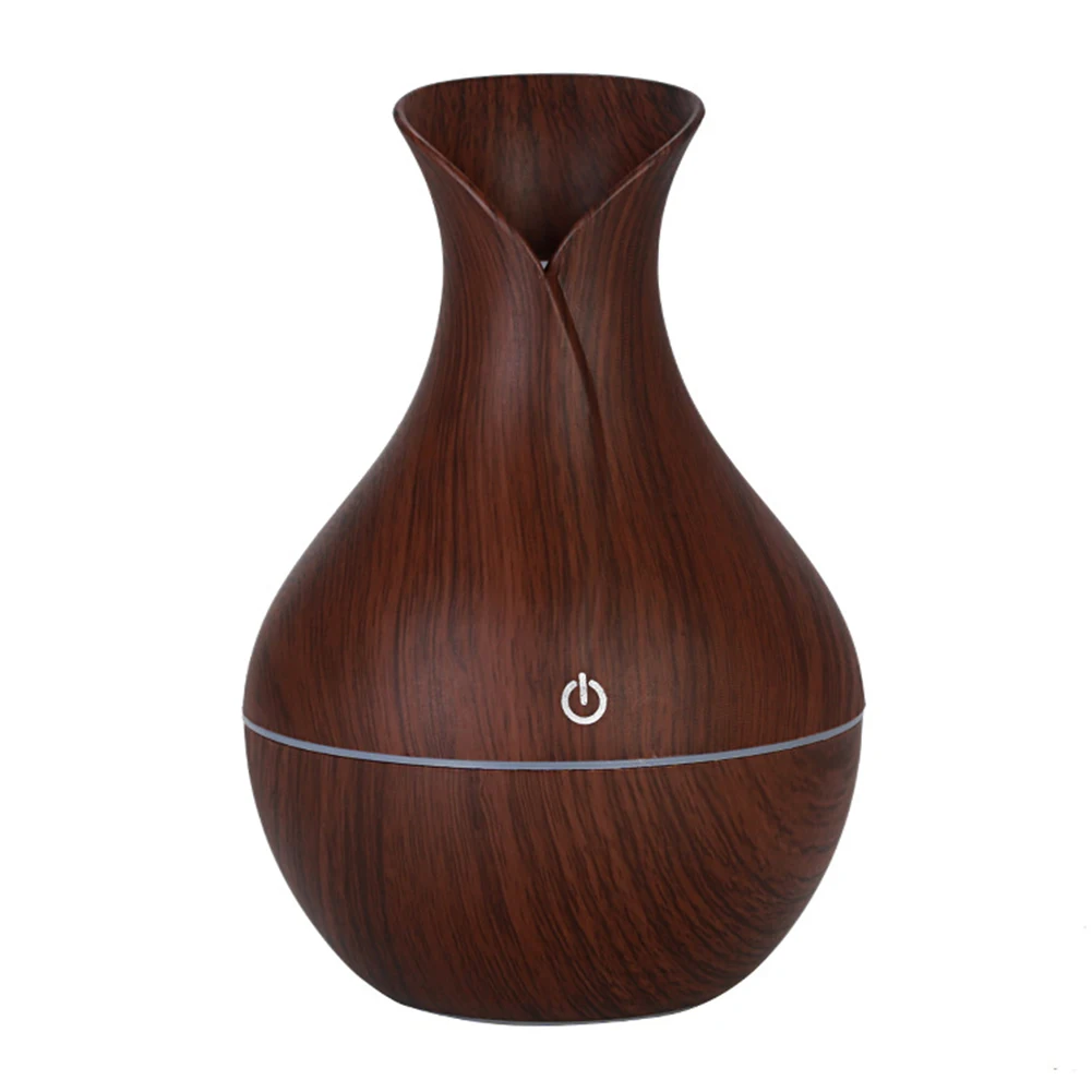 Purifier Wood Grain Mute Aroma Diffuser Aromatherapy Air Hydrating USB Led Ultrasonic Essential Humidifier Vase | Дом и сад