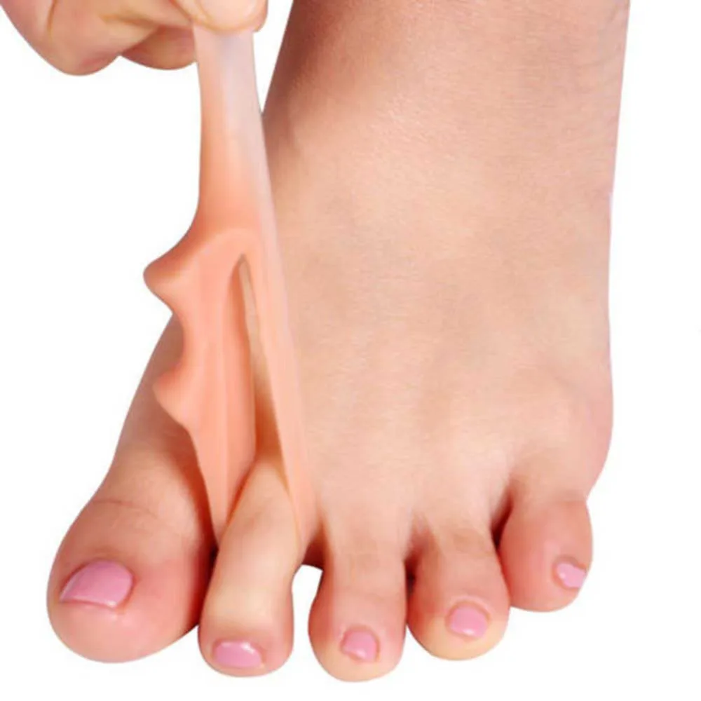 2pcs Complexiocomn Single Hole Thumb Valgus Toe Points Hallux Correction Is Blackmailed Orthosis Silicone Foot | Красота и здоровье