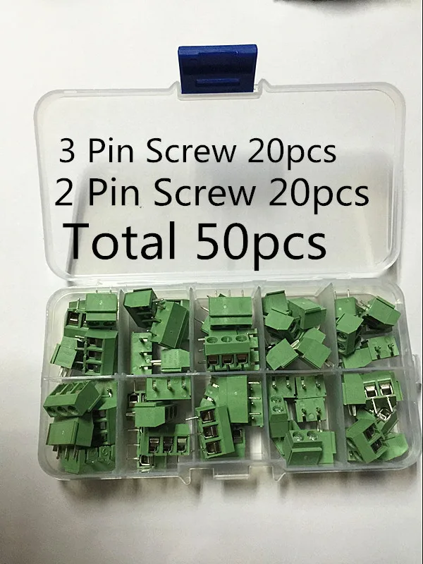 Горячий 50 шт 2PIN 3Pin винт зеленый PCB клеммный блок разъем 5 мм Шаг с коробкой
Горячий 50 шт 2PIN 3Pin винт зеленый PCB клеммный блок разъем 5 мм Шаг с коробкой