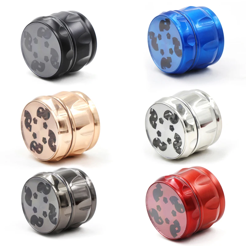 The new 52mm drum type hollow smoke grinder, seven colors can be selected, fashionable and free shipping
The new 52mm drum type hollow smoke grinder, seven colors can be selected, fashionable and free shipping