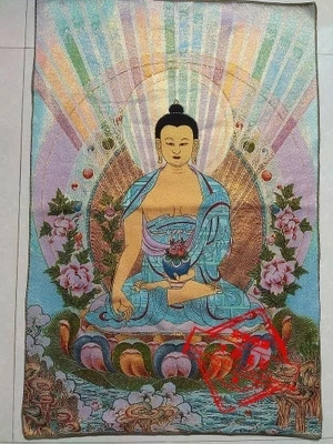 Make Old Brocade Embroidery Paintings In Imitation Of Antiquity Sakyamuni Pharmacist's portrait
Make Old Brocade Embroidery Paintings In Imitation Of Antiquity Sakyamuni Pharmacist's portrait