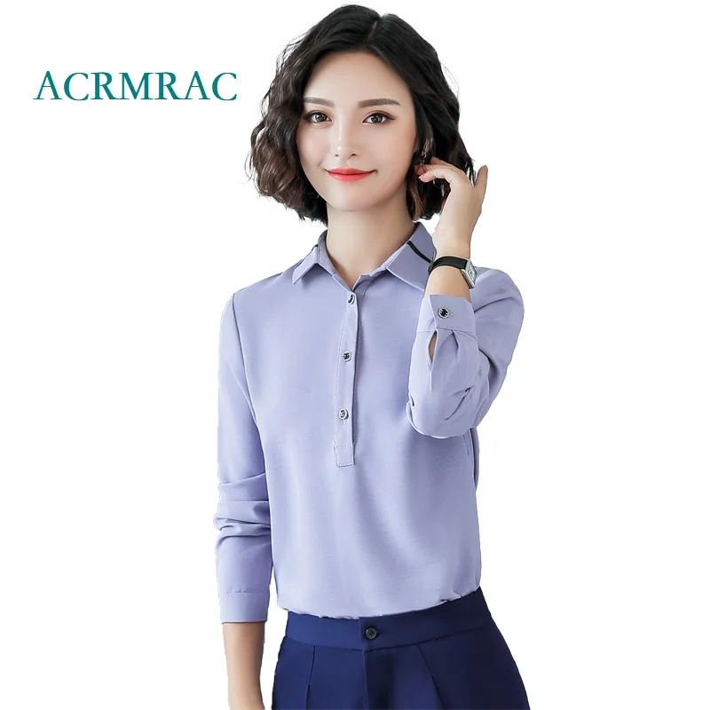 ACRMRAC Women shirt autumn Long sleeve Half open Patchwork Slim OL Formal Blouses Shirt Women
ACRMRAC Women shirt autumn Long sleeve Half open Patchwork Slim OL Formal Blouses Shirt Women