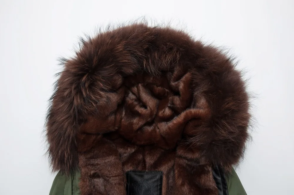 Куртка из натурального кроличьего меха короткая зимняя куртка енота Восточный