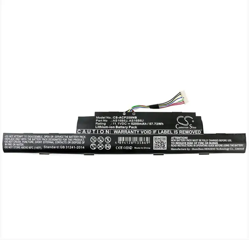 Cameron Sino 5200mAh battery for ACER Aspire E5-575-33BM Aspire E5-575G-5341 Aspire E5-575G-53VG Aspire F5 573G
Cameron Sino 5200mAh battery for ACER Aspire E5-575-33BM Aspire E5-575G-5341 Aspire E5-575G-53VG Aspire F5 573G