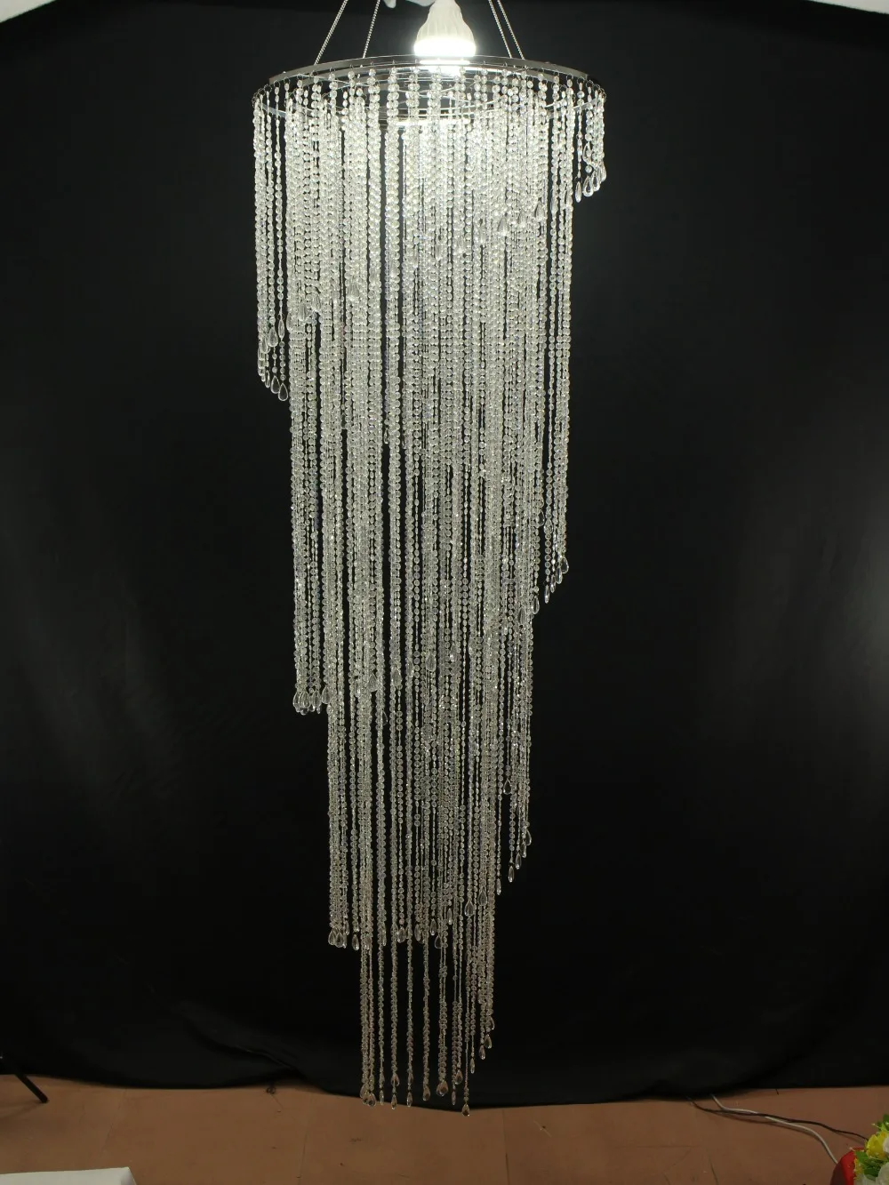 Free Shipping Wedding Chandelier Swirl - Crystal Iridescent - 160cm(H) - 60cm(D) - Wedding Centerpiece - 5PCS/lot
Free Shipping Wedding Chandelier Swirl - Crystal Iridescent - 160cm(H) - 60cm(D) - Wedding Centerpiece - 5PCS/lot