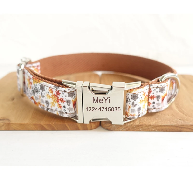 SNOW CHRISTMAS TREE Polyester Webbing Dog Collar with Laser Engraved Personalized Buckle Dropshipping Available
SNOW CHRISTMAS TREE Polyester Webbing Dog Collar with Laser Engraved Personalized Buckle Dropshipping Available