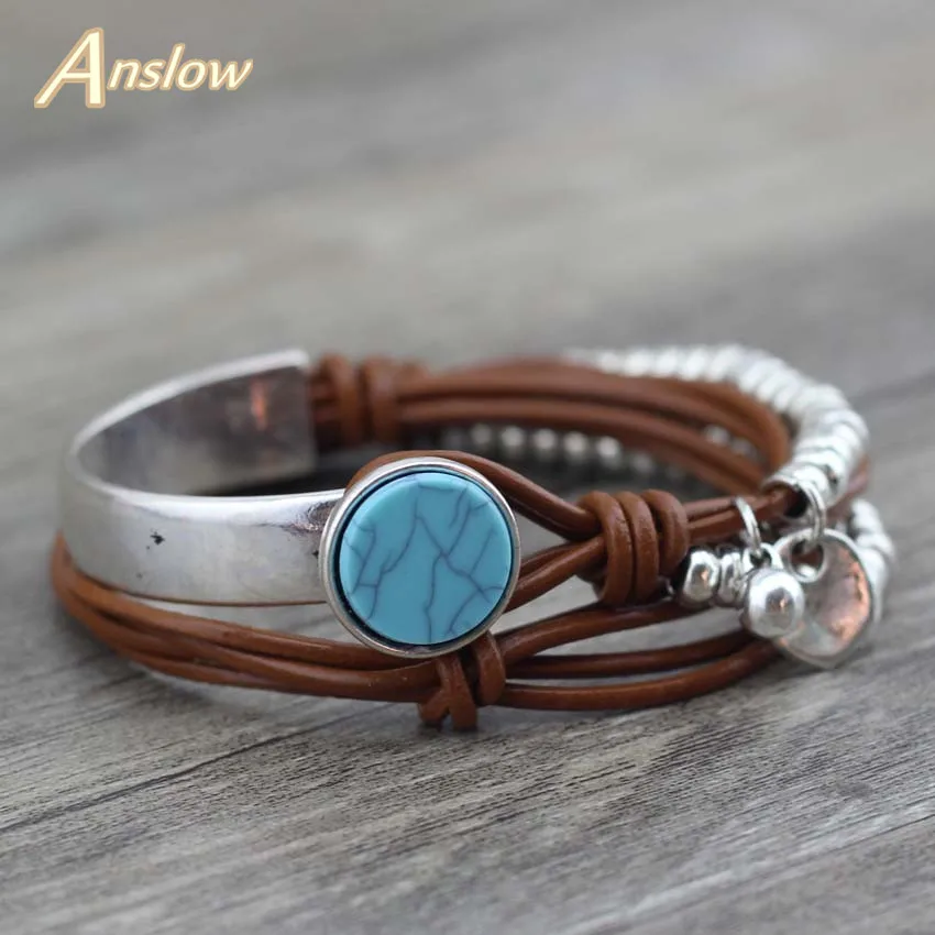 Anslow New Design Fashion Jewelry Summer Style Resin Silver-plated Beads Leather Bracelet For Women Valentine's Day LOW0501LB
Anslow New Design Fashion Jewelry Summer Style Resin Silver-plated Beads Leather Bracelet For Women Valentine's Day LOW0501LB