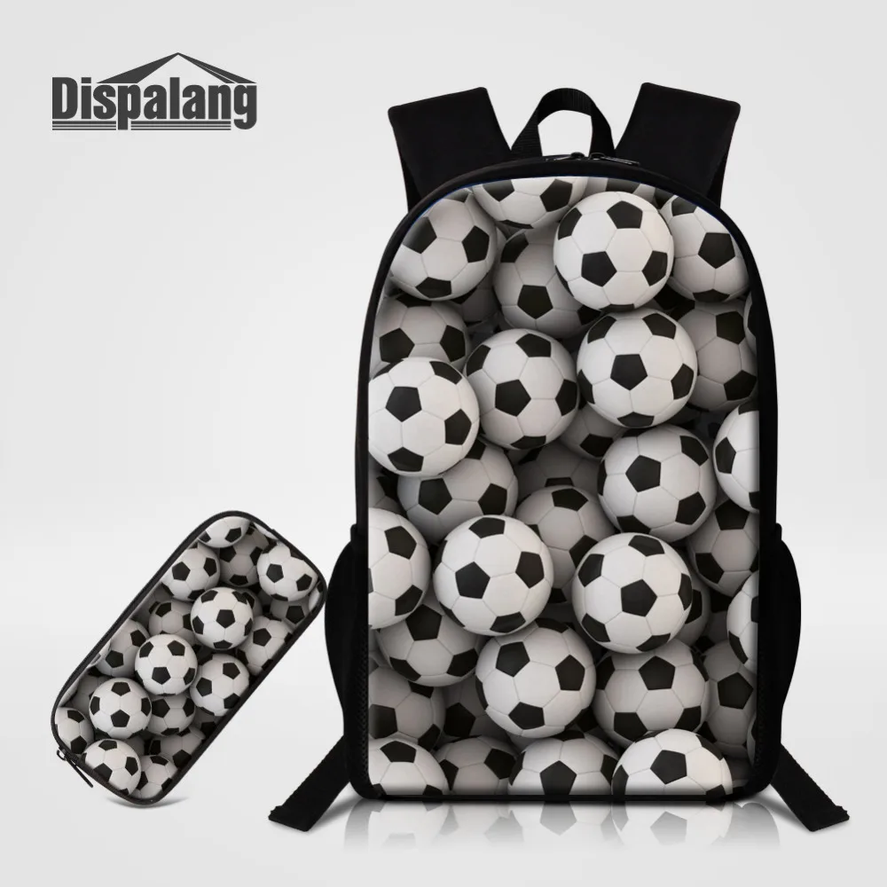 Dispalang 2PCS Backpack Women 3D Foot Ball Printing School Bags Match Pencil Bag For Teenage Book Bags Travel Pack Kids Rucksack
Dispalang 2PCS Backpack Women 3D Foot Ball Printing School Bags Match Pencil Bag For Teenage Book Bags Travel Pack Kids Rucksack