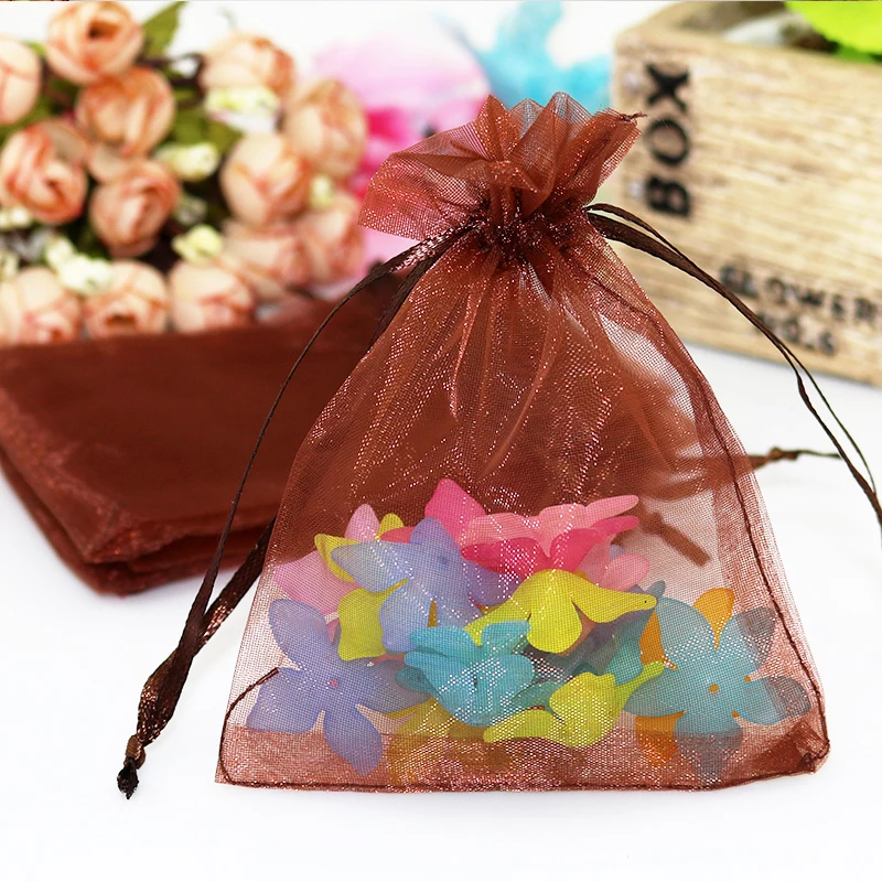 Wholesale 200pcs/lot 11x16cm Coffee Organza Gift Bag Cute Christmas Wedding Jewelry Gifts Packaging Bag Organza Drawstring Bags
Wholesale 200pcs/lot 11x16cm Coffee Organza Gift Bag Cute Christmas Wedding Jewelry Gifts Packaging Bag Organza Drawstring Bags
