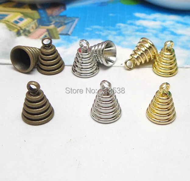 

Free ship!!! NEW 100pcs/lot bronze 8x10mm cap pendant connector fit glass cover vial DIY (price is only the metal cap)