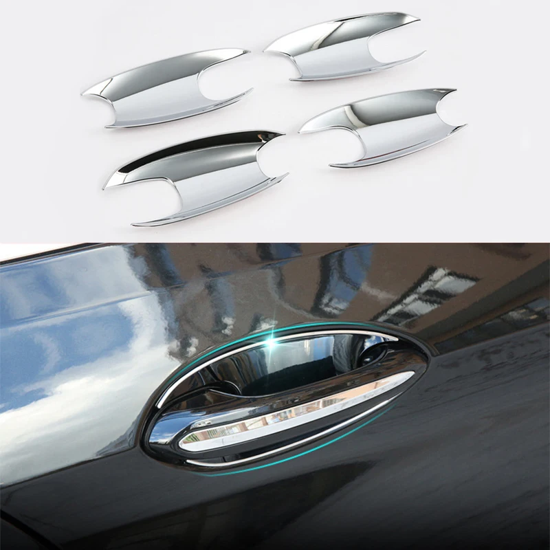 car accessories 4x Chrome Door Open Handle Grand Bowl Cover Trim For BMW 5 Series G30 G31 2017-2021 | Автомобили и мотоциклы