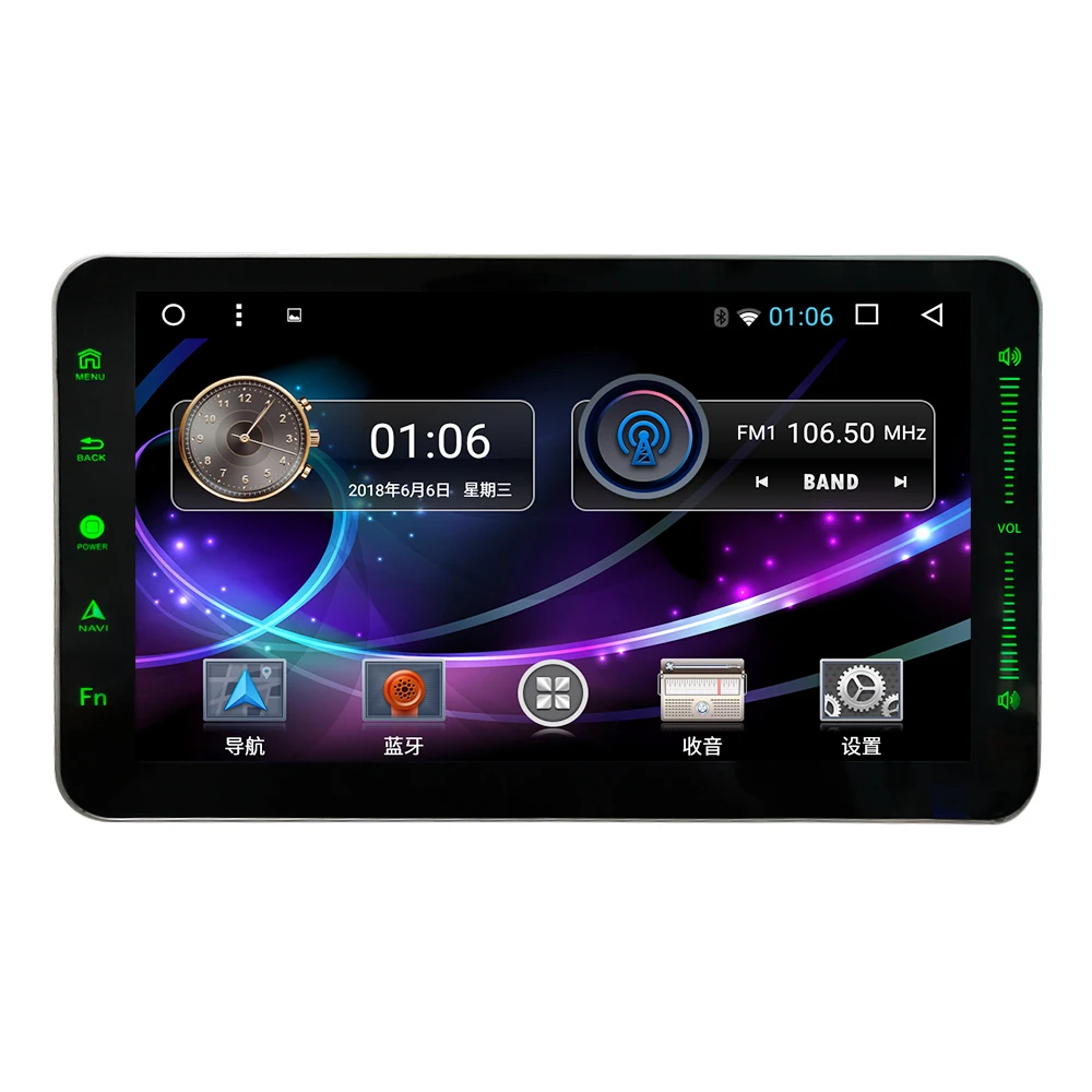 Универсальный автомобильный DVD плеер 10 1 дюйма 8 дюймов 2 Гб ОЗУ flaping Android 7 радио GPS