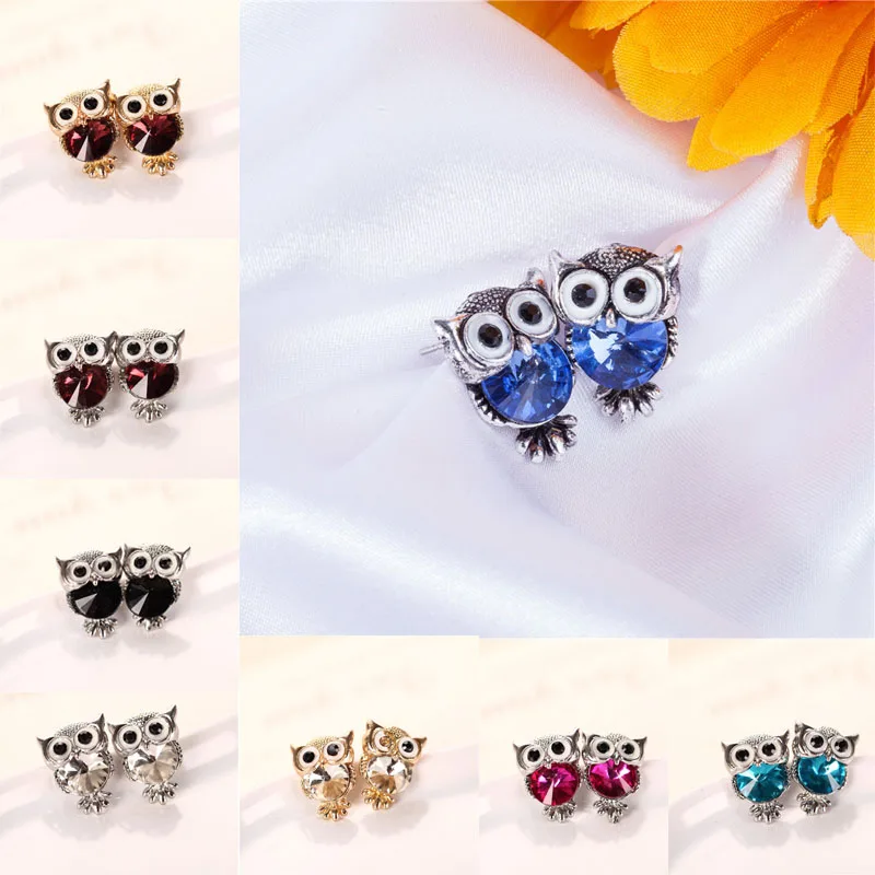 2021 Fashion 1 Pair jewelry Cute Owl Shape Crystal Ear Stud colorful High Quality Wedding Gift Earrings Jewelry
2021 Fashion 1 Pair jewelry Cute Owl Shape Crystal Ear Stud colorful High Quality Wedding Gift Earrings Jewelry