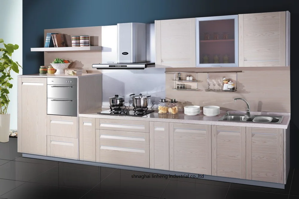 ПВХ/виниловый кухонный шкаф (искусственная кожа)|kitchen cabinet|pvc kitchen cabinetpvc cabinet |