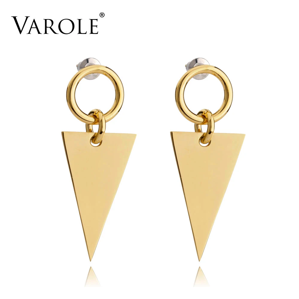 VAROLE Unique Triangle Jacket Earrings Black Drop Earring Rose Gold Color Earings Stainless Steel Earrings For Women Jewelry
VAROLE Unique Triangle Jacket Earrings Black Drop Earring Rose Gold Color Earings Stainless Steel Earrings For Women Jewelry