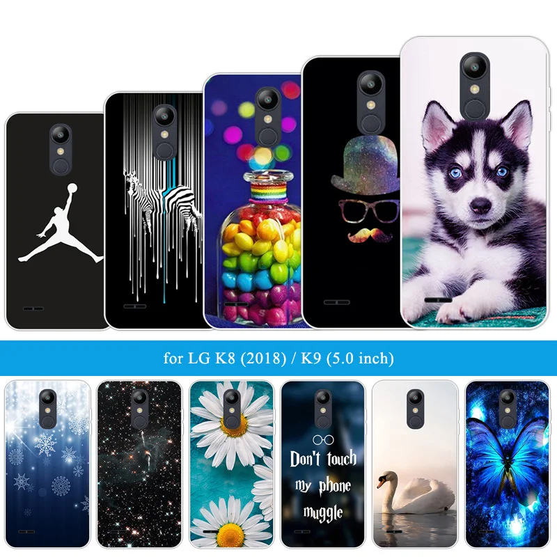 Ультратонкий силиконовый чехол для LG K8 (2018)/K9 5 0 дюйма чехлы телефонов K9 Забавный