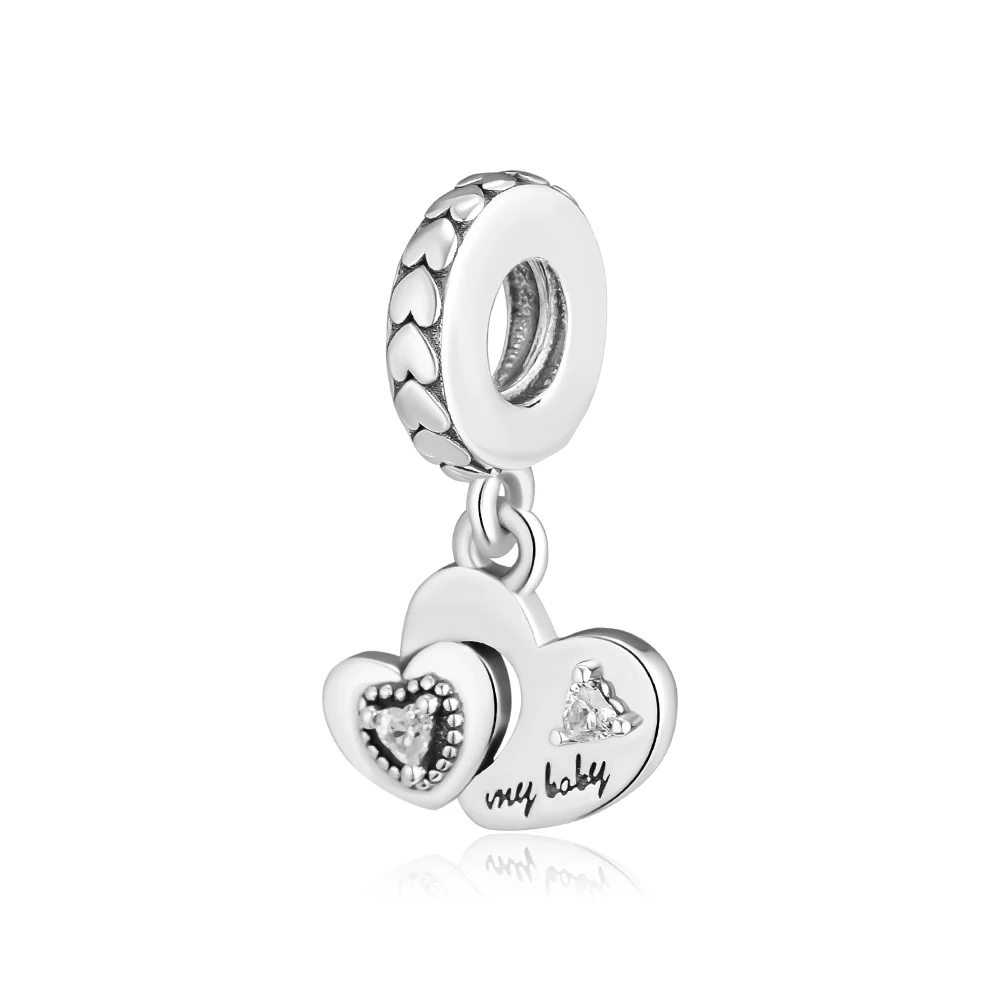 Fandola 925 Sterling Silver My Baby Heart Dangle Charm Fit Original Bracelet Charms Necklace Women for Jewelry Making bebek icin
Fandola 925 Sterling Silver My Baby Heart Dangle Charm Fit Original Bracelet Charms Necklace Women for Jewelry Making bebek icin