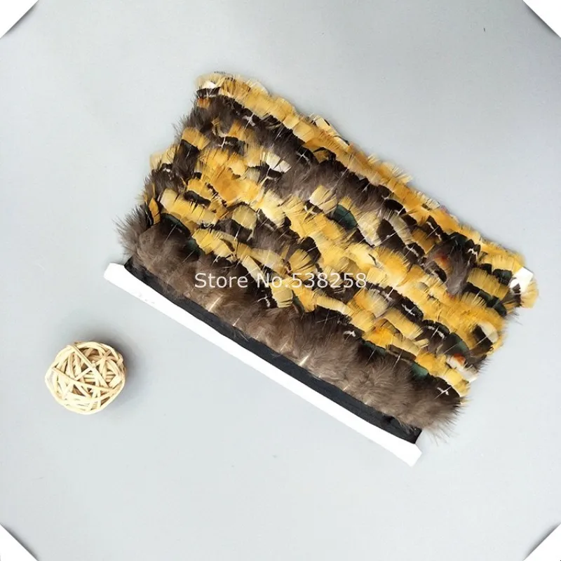 Natural Feather Trim 5-7cm Yellow Pheasant Feather Trim 10yard/lot Golden Pheasant Feathers Ribbon for Crafts Costume Sewing
Natural Feather Trim 5-7cm Yellow Pheasant Feather Trim 10yard/lot Golden Pheasant Feathers Ribbon for Crafts Costume Sewing