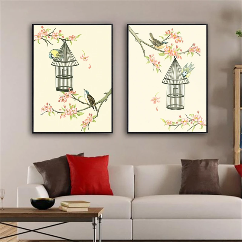 HAOCHU Out of the Cage Seek Love Bird Couple Canvas Painting Oil Poster Art Wall Picture for Home Decor Wedding Favor
HAOCHU Out of the Cage Seek Love Bird Couple Canvas Painting Oil Poster Art Wall Picture for Home Decor Wedding Favor