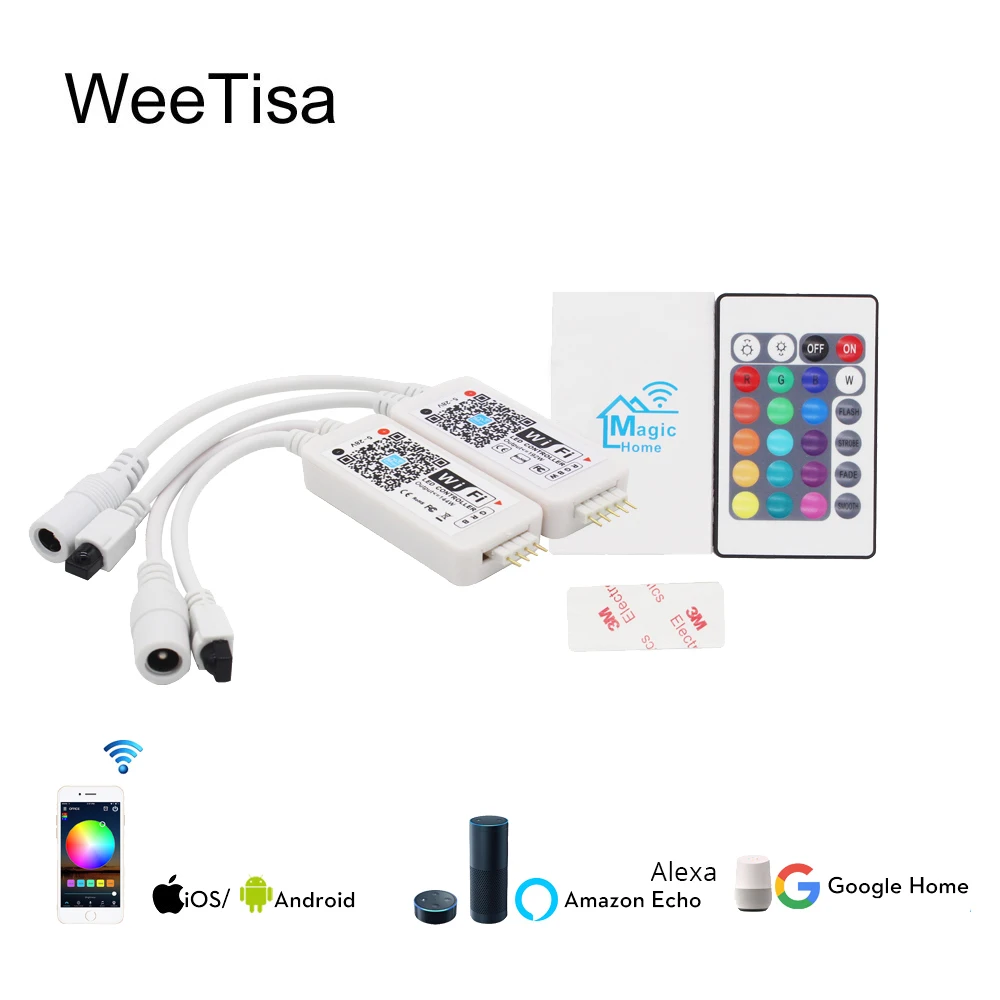 Беспроводной ИК-контроллер RGB RGBW RGBWW DC 5 в 12 В 24 | Лампы и освещение