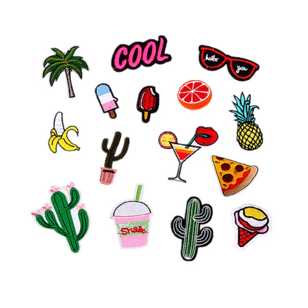 15PCs Mixed Patches Coconut tree Fruit Patches Computer Embroidery Badge Can Be Hand Sewing Ironing Sticker On Cloth
15PCs Mixed Patches Coconut tree Fruit Patches Computer Embroidery Badge Can Be Hand Sewing Ironing Sticker On Cloth