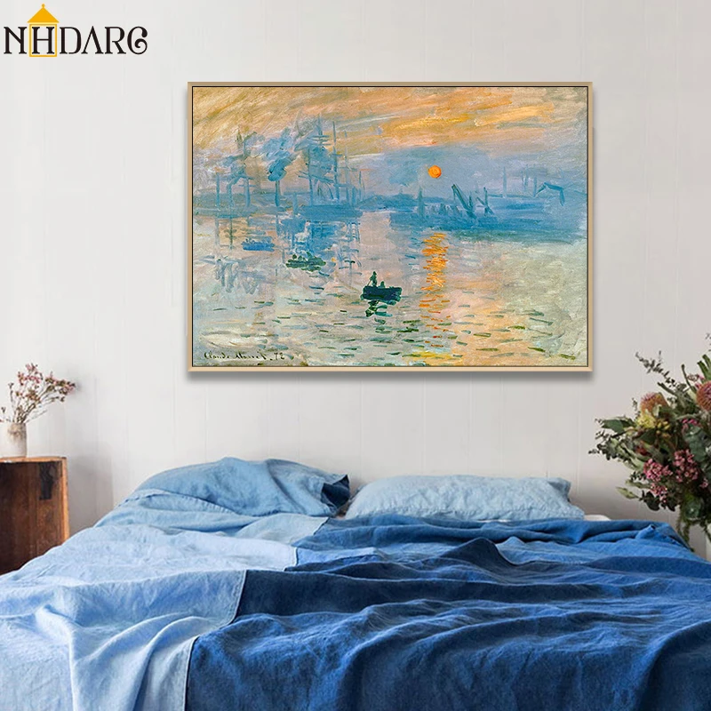 Claude Monet Impression Sunrise Posters and Prints Canvas Print Painting Art Wall Picture for Living Room Home Decor Wall Art
Claude Monet Impression Sunrise Posters and Prints Canvas Print Painting Art Wall Picture for Living Room Home Decor Wall Art