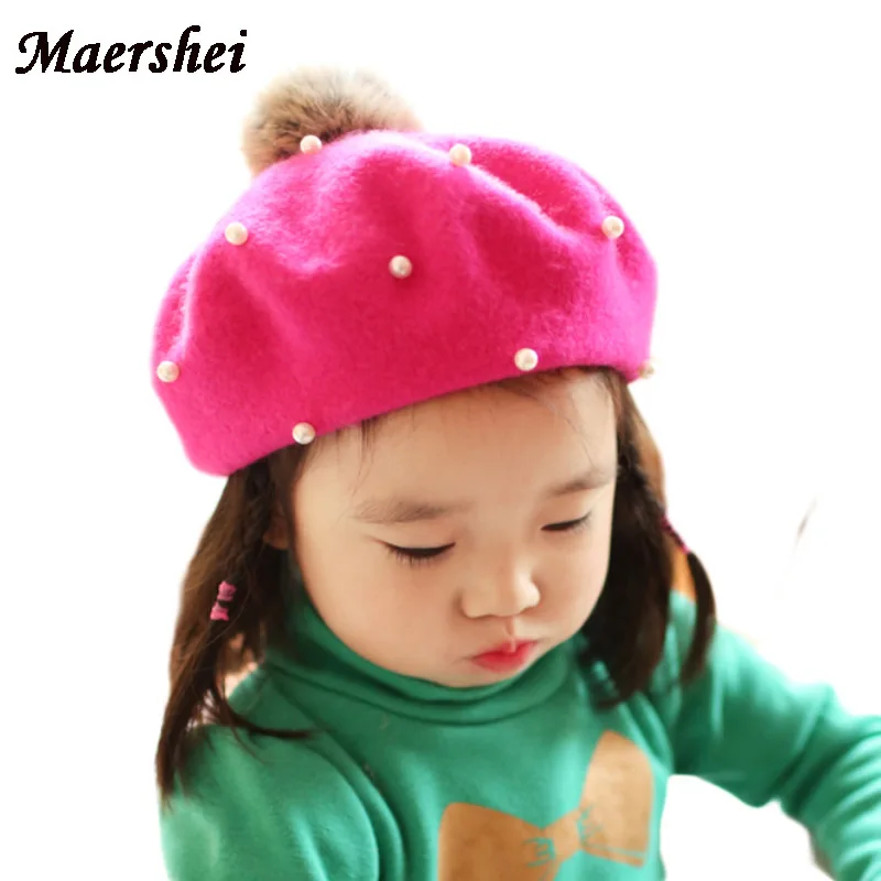 MAERSHEI Kids Girls Cute Beret Beanie Hat Cap Fur Wool Warm Children Red Painter Hats 2 to 8 Years Old
MAERSHEI Kids Girls Cute Beret Beanie Hat Cap Fur Wool Warm Children Red Painter Hats 2 to 8 Years Old