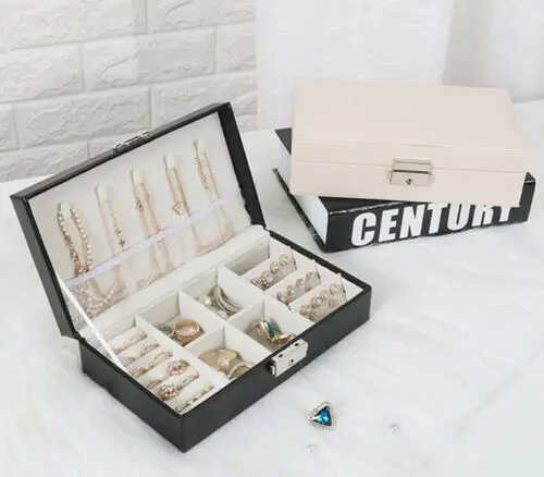 Portable Travel Rectangle White Black Jewelry Box Organizer Velvet Jewellery Ornaments Case Storage Boxes
Portable Travel Rectangle White Black Jewelry Box Organizer Velvet Jewellery Ornaments Case Storage Boxes
