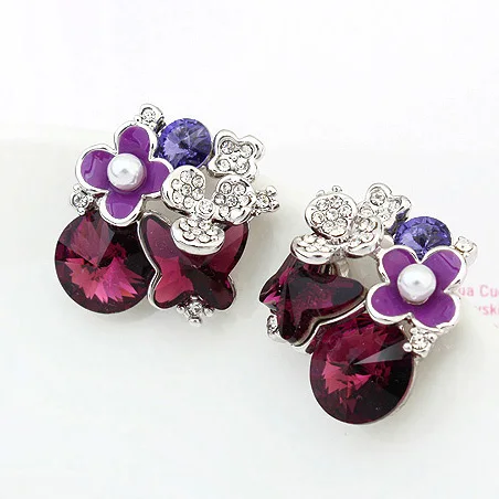ANNGILL Genuine Crystals from Swarovski Stud Earrings for Women Luxury Ear Accessories Wedding Birthday Gift Fine Jewelry
ANNGILL Genuine Crystals from Swarovski Stud Earrings for Women Luxury Ear Accessories Wedding Birthday Gift Fine Jewelry