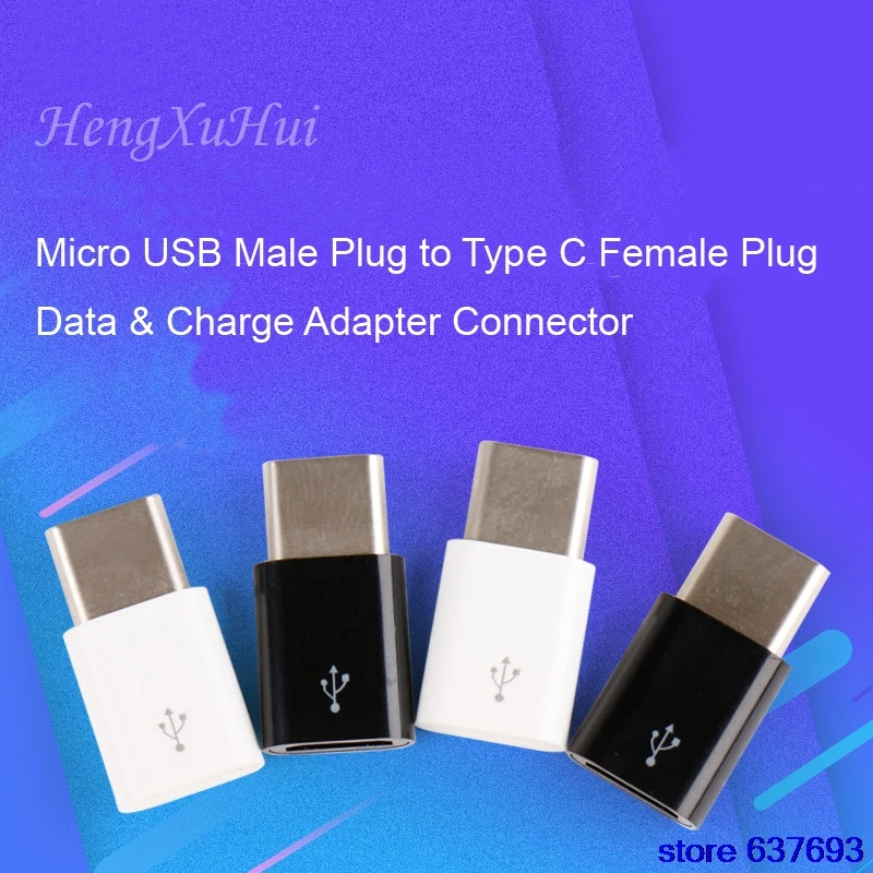 Micro USB Female Plug to Type C Male Plug Data and Charge Cable Adapter Connector
Micro USB Female Plug to Type C Male Plug Data and Charge Cable Adapter Connector