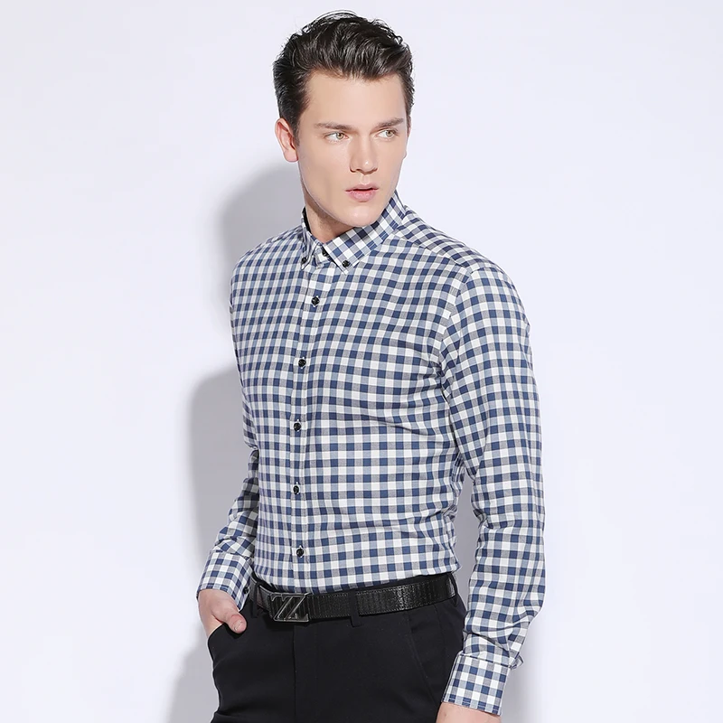 GREVOL 2017 New Arrival 100% Cotton Plaid Square Collar Shirts Male Long Sleeve Casual Shirts Men's Slim Fit Dress Shirts
GREVOL 2017 New Arrival 100% Cotton Plaid Square Collar Shirts Male Long Sleeve Casual Shirts Men's Slim Fit Dress Shirts