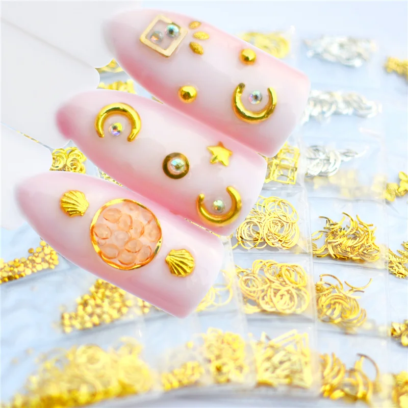 FWC 1 Pack Mixed 3D DIY Hollow Metal Frame Nail Art Decorations Gold Rivet Manicure Accessories Summer Shell Slider Nail Studs
FWC 1 Pack Mixed 3D DIY Hollow Metal Frame Nail Art Decorations Gold Rivet Manicure Accessories Summer Shell Slider Nail Studs