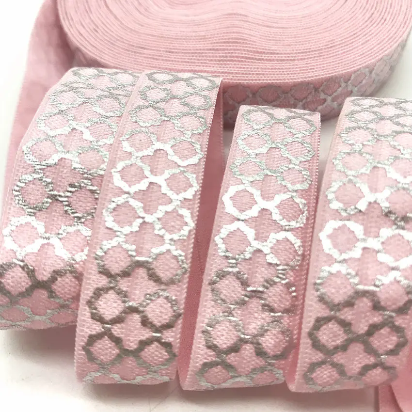 10 Yards Silver Foil Aztec Print Fold Over Elastic 5/8" FOE Elastic Ribbon Webbing for Hair Tie DIY Headwear Hair Accessories
10 Yards Silver Foil Aztec Print Fold Over Elastic 5/8" FOE Elastic Ribbon Webbing for Hair Tie DIY Headwear Hair Accessories