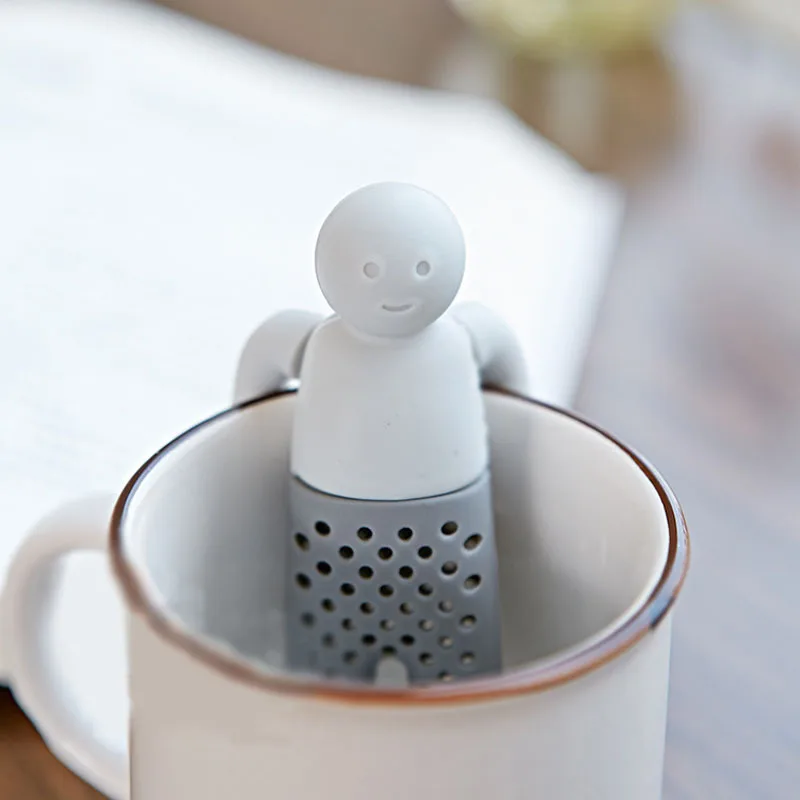 1 шт. чайник Милые силиконовые игрушки Чайный фильтр для заварки чая питья кофе