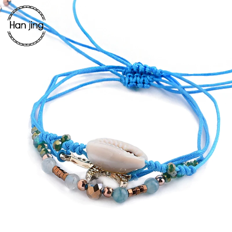 3 Pcs/Set Chain Rope Handmade DIY Conch Starfish Charm Bracelets For Women Beach Bracelet Jewelry Pulseras Wholesale lots bulk
3 Pcs/Set Chain Rope Handmade DIY Conch Starfish Charm Bracelets For Women Beach Bracelet Jewelry Pulseras Wholesale lots bulk