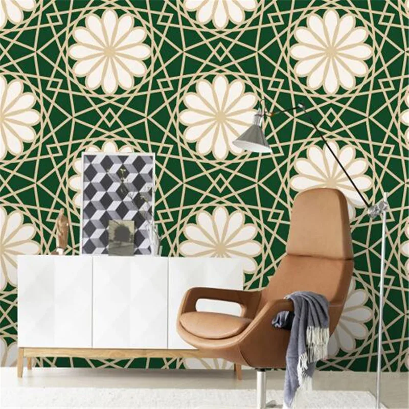 European Style Wallpapers Rolls Personality Pattern Seamless Non-Woven Wall Paper Daisy Dark Green Wallpapers for Living Room
European Style Wallpapers Rolls Personality Pattern Seamless Non-Woven Wall Paper Daisy Dark Green Wallpapers for Living Room
